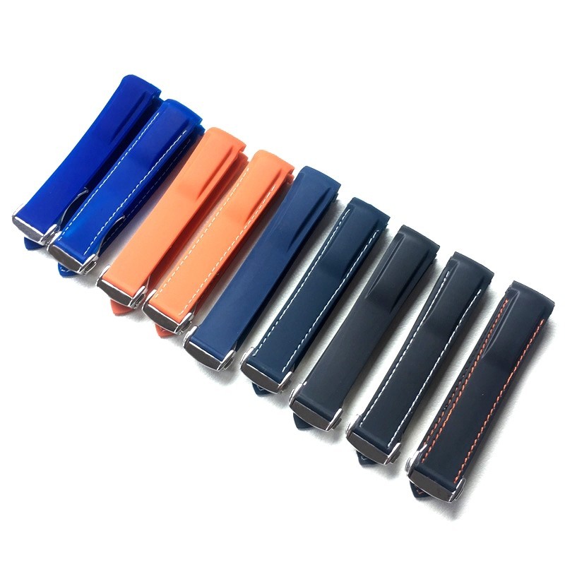 Soft Silicone Watch Strap Rubber Wristband Fits Omega300Hippocampus600Ocean Universe 20mm 22mm 63GQ