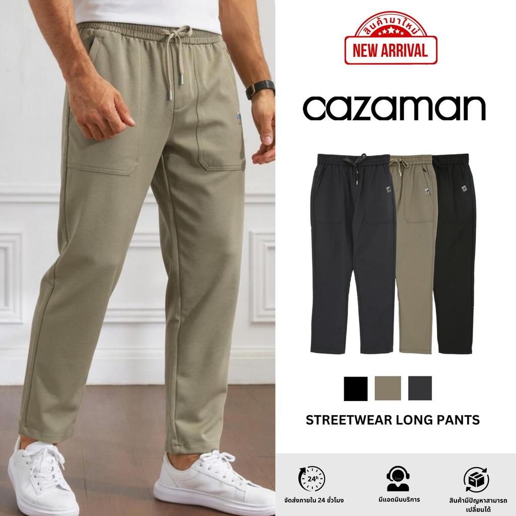 CAZAMAN กางเกงวอร์ม ทรงหลวม ขนาดใหญ่ เข้ากับทุกการแต่งกาย สําหรับผู้ชาย C268803