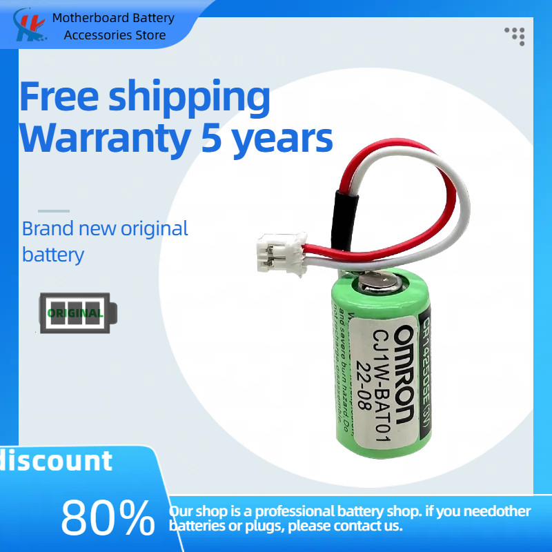SANYO Sanyo CR14250SE-R (3V) Omron CJ1W-BAT01 แบตเตอรี่ลิเธียม CP1H CP1W