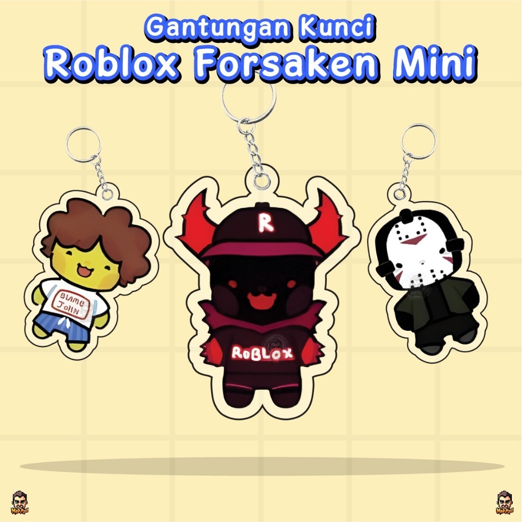 Roblox Forces mini/พวงกุญแจอะคริลิคที่สมบูรณ์ roblox/win ชุดคันเร่ง roblox Forces/roblox di