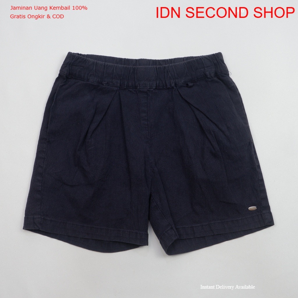 BENETTON Kids Pleated Shorts - ของแท้ - Deep Navy Size 10-11Y - Preloved