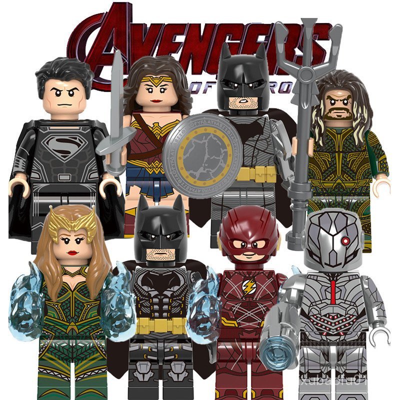 ใหม่ Justice League Superhero Superman Neptune Wonder Woman ประกอบ Minifigure เด็กของเล่นเพื่อการศึก