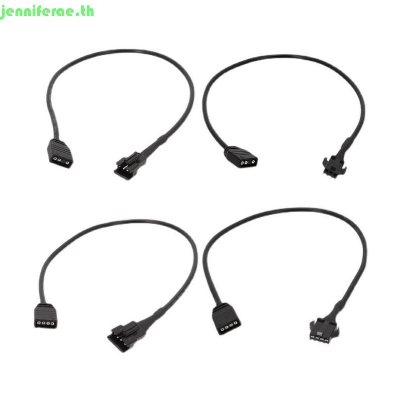 Jenniferae ARGB สาย 5v12v 4Pin ถึง SM4Pin หญิง ARGB สายสําหรับ DEEPCOOL Lian Li PC กรณี SM4Pin Fem