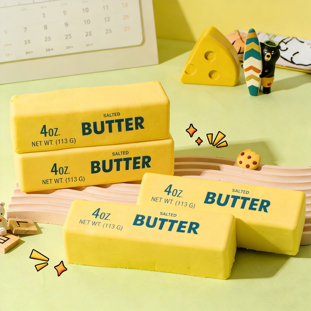 Butter Squishy Stick แบบพกพาน่ารักออกแบบเนยความเครียดบรรเทา Fidget ของเล่นเด็กของขวัญ