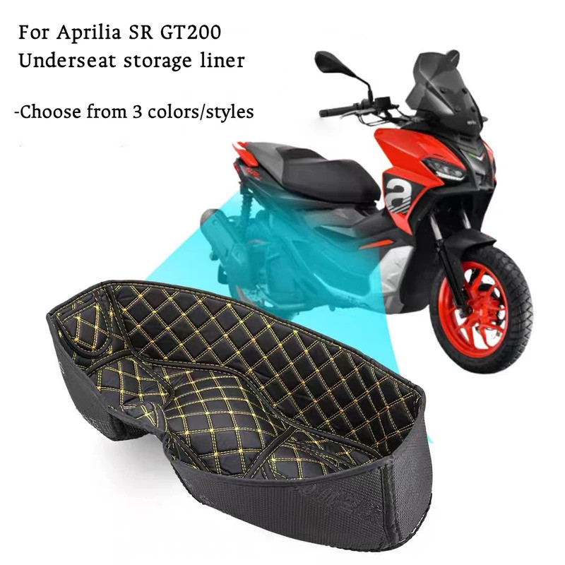 สําหรับ Aprilia SR GT200 รถจักรยานยนต์ด้านหลังเบาะด้านใน Aprilia GT200 ถังที่นั่งกระเป๋าเดินทางกล่อง
