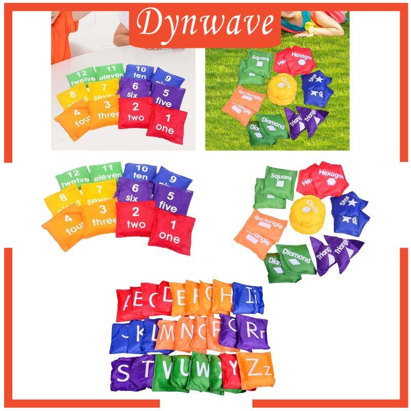 [Dynwave] Cornhole Bean Bags ชุดของเล่น Number Kids Throwing Bean Bags สําหรับเกมครอบครัว
