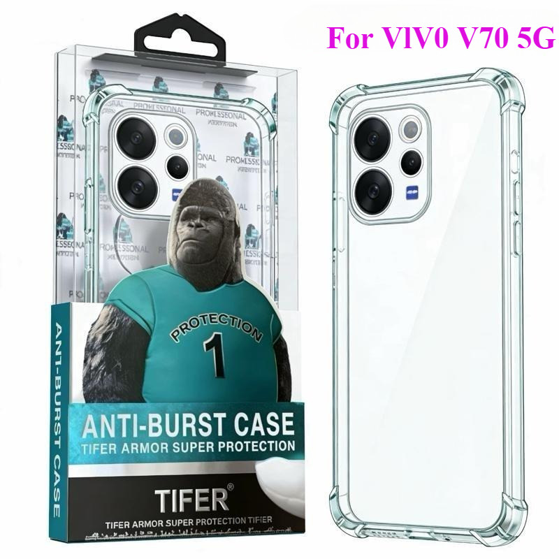 เคสใสกันกระแทก For Vivo V70 5G/V60/V60lite/V50/V50lite ตรงรุ่น กันมุมกันกระแทก ขอบนิ่มหลังแข็ง เคสคิงคอง พร้อมส่งจากไทย