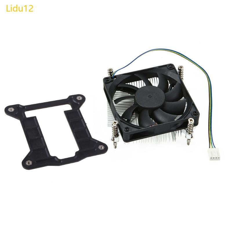 Lidu12 พัดลม ITX หม้อน้ําบางสําหรับ LGA 1155 1156 1150 1151 พัดลมระบายความร้อน CPU หม้อน้ํา