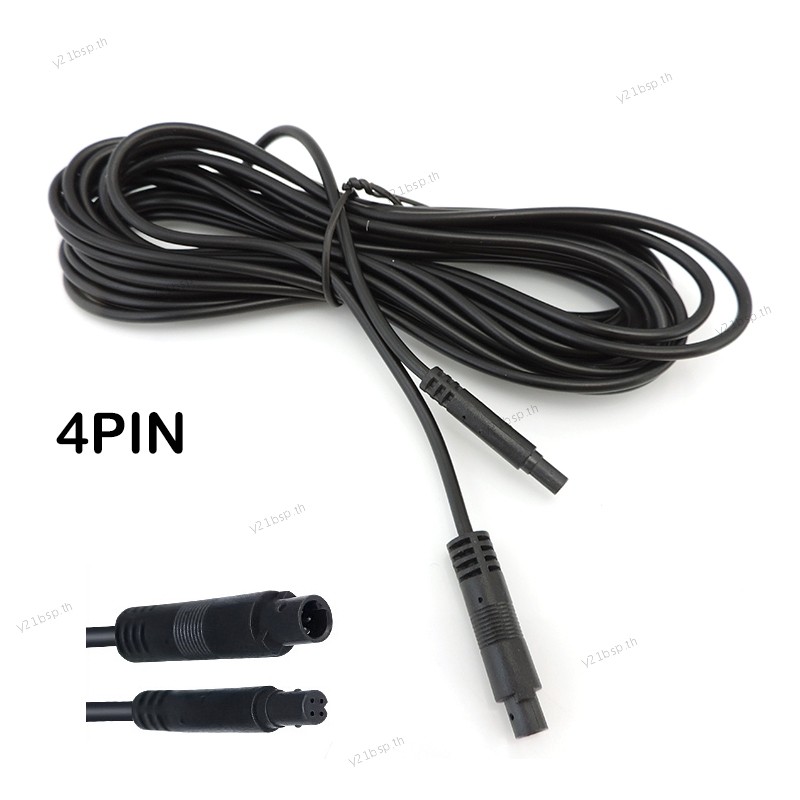 1/2/3/5/6m ชายหญิงสายรถ DVR ด้านหลังกล้อง Extension connector 4pin 4 core HD Monitor รถทองแดงลวด q1 21TH1
