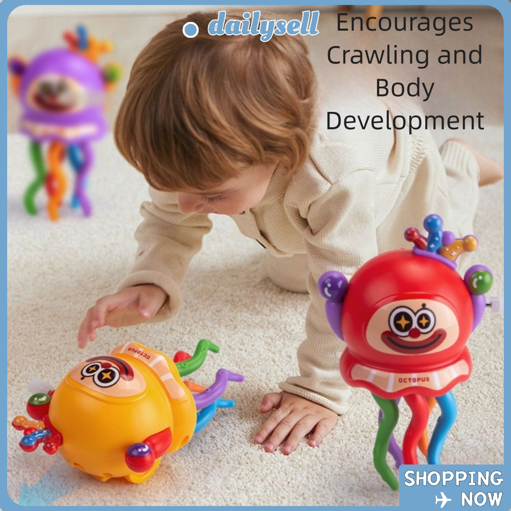 DAILY Dancing Octopus Toy, Magic Clown Shape Auto-Dance Octopus Toys, Creative Crawling Dancing Cloc