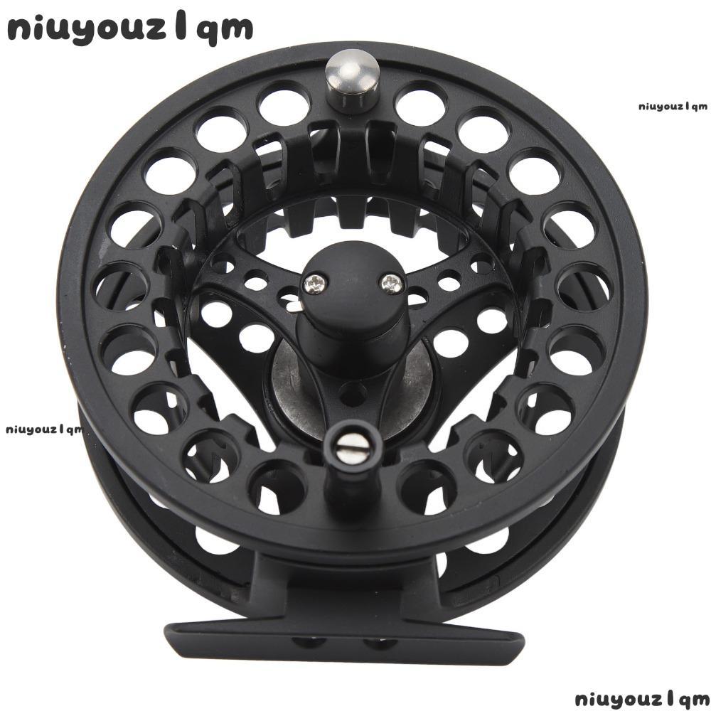NIUYONI Fly Fishing Reel สังกะสี-อลูมิเนียมหล่อ พกพาสะดวกสำหรับการเดินทางตกปลา 9/10 WT พร้อม 3 แบริ่