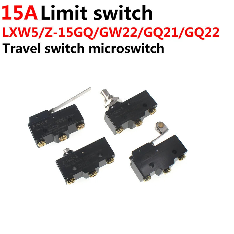 2PCS Z-15G-B Silver contact Limit Switch Travel Switch Micro Switch Z-15GQ-B,Z-15GQ22-B,Z-15GW22-B,Z