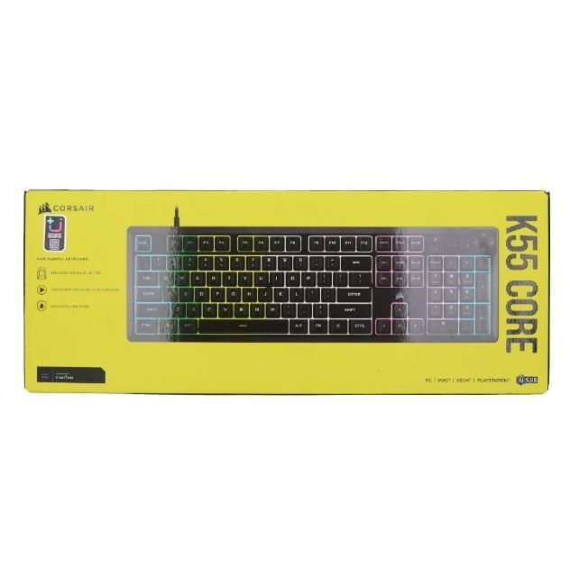 สินค้ามาใหม่ KEYBOARD (คีย์บอร์ด) CORSAIR K55 CORE (BLACK) (RUBBER DOME - RGB - EN/TH) (CH-9226C65-T