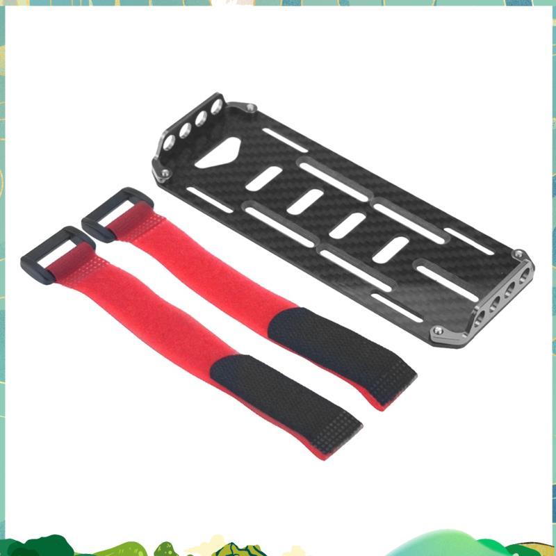 คาร์บอนไฟเบอร์แบตเตอรี่แผ่นยึดสําหรับ 1/10 RC รถ Scale RC Crawler รถ SCX10 ของเล่น Part