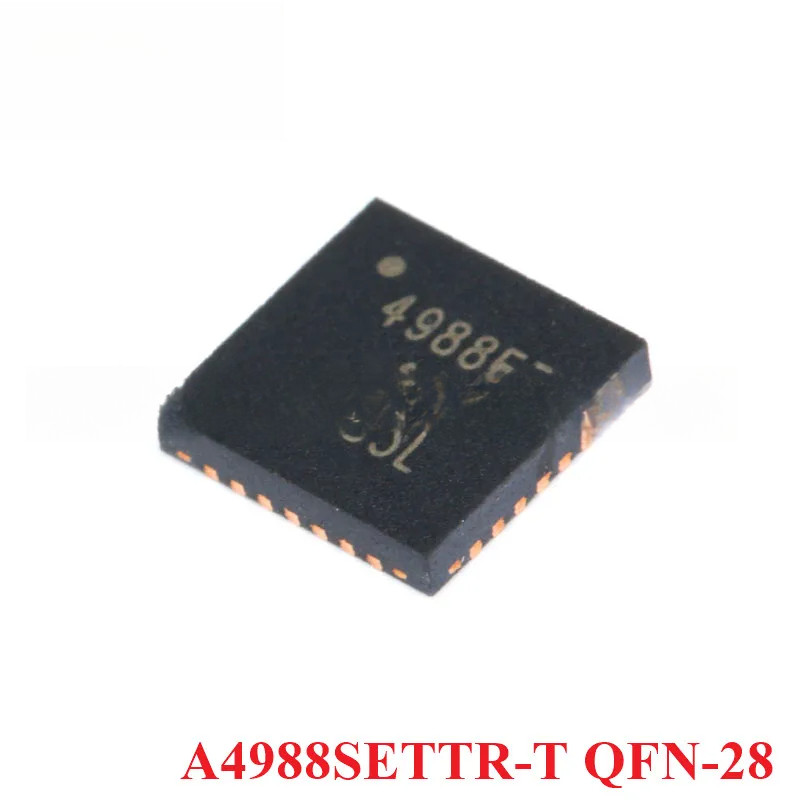 5pcs A4988SETTR-T QFN-28 A4988SETTR A4988SE 4988ET A4988 QFN28 Micro-step มอเตอร์ 3D ชิป IC ใหม่เดิม