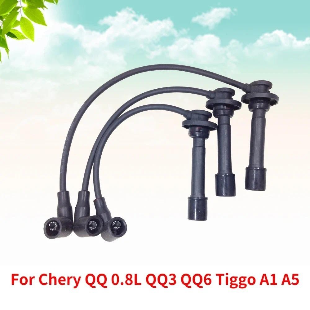 CAPQX SQR372 สําหรับ Chery QQ 0.8L QQ3 QQ6 Tiggo A1 A5 RESISTIVE ปลั๊กชุดสายไฟจุดระเบิด Spark แรงดัน