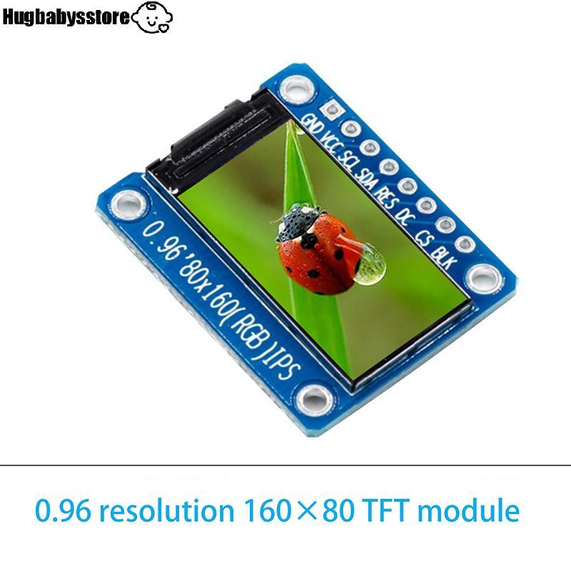 [Hugbabys-t] 0.96 นิ้วจอแสดงผล IPS โมดูล OLED สําหรับ 80*160 65K สีสัน RGB TFT LCD Board ST7735 ST77