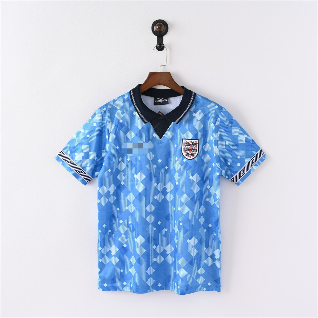 ใหม่ Retro Version 1990 England Two Guests S-2XL