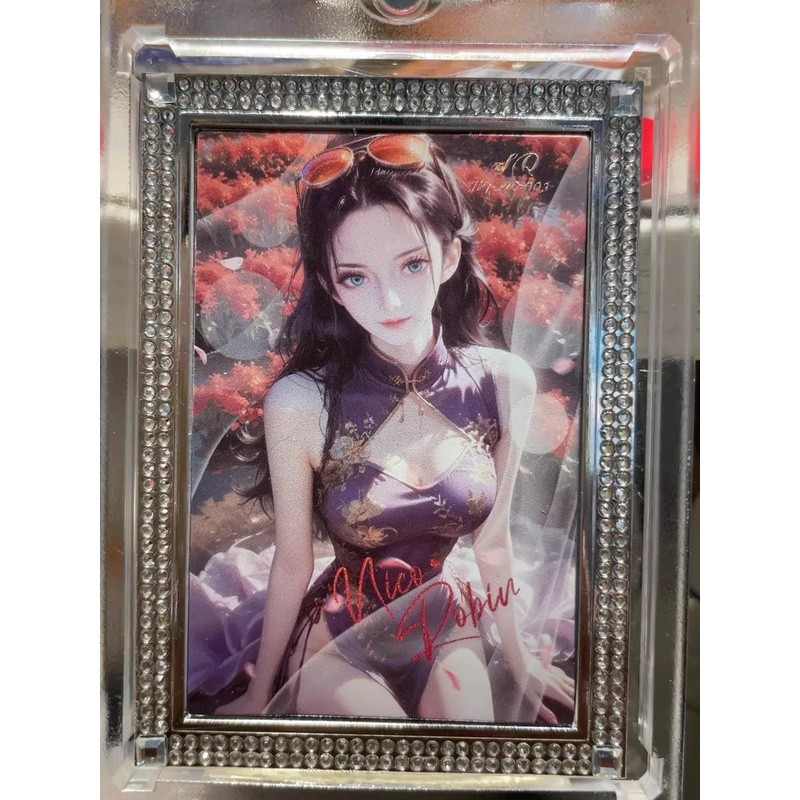 One Piece Cheongsam Limited Braided Diamond Card Robin (Nico Robin)
