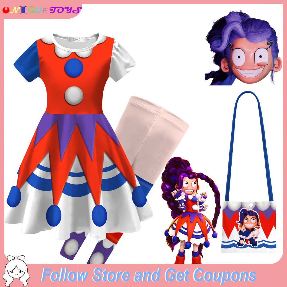 Poppy Playtime Chapter 5 Lily's Lovebraids คอสเพลย์ชุดเครื่องแต่งกาย กางเกง และกระเป๋าสำหรับเด็กผู้หญิง เป็นของขวัญChristmasหรือวันเกิดที่ดี!