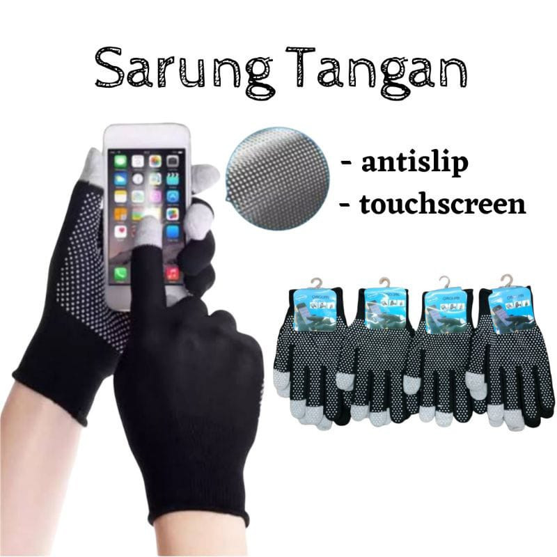 LAYAR Gloves ถุงมือหน้าจอสัมผัส gojek grab Gloves GM168 B22