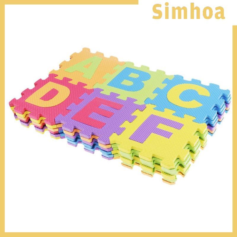 [SIMHOA] ABC 123 ตัวอักษรกระเบื้องตัวเลขจิ๊กซอว์ปริศนาโฟมนุ่มเล่นพรมปูพื้นเด็กเด็ก