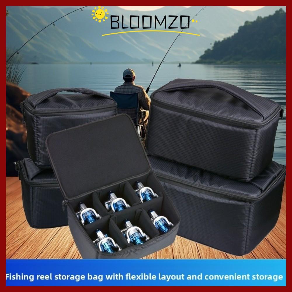 BLOOMZO กระเป๋าตกปลาแบบมีรอก กันน้ำ พร้อมหลายช่องเก็บ อุปกรณ์ตกปลา ขนาดกะทัดรัดทนทาน สำหรับ.Grids 2/3/4/6 สะดวกพกพาใช้งานบนเรือ