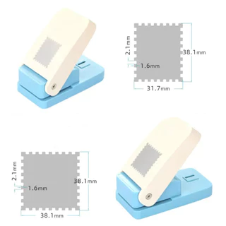 🇹🇭ส่งจากไทย🇹🇭 ปร่างแสตมป์ใหญ่ DIY Stamp Craft Punch เครื่องลายนูน เครื่องเจาะรูสี่เหลี่ยมผืนผ้า/สี่เหลี่ยมจัตุรัส Toothed Puncher Embosser