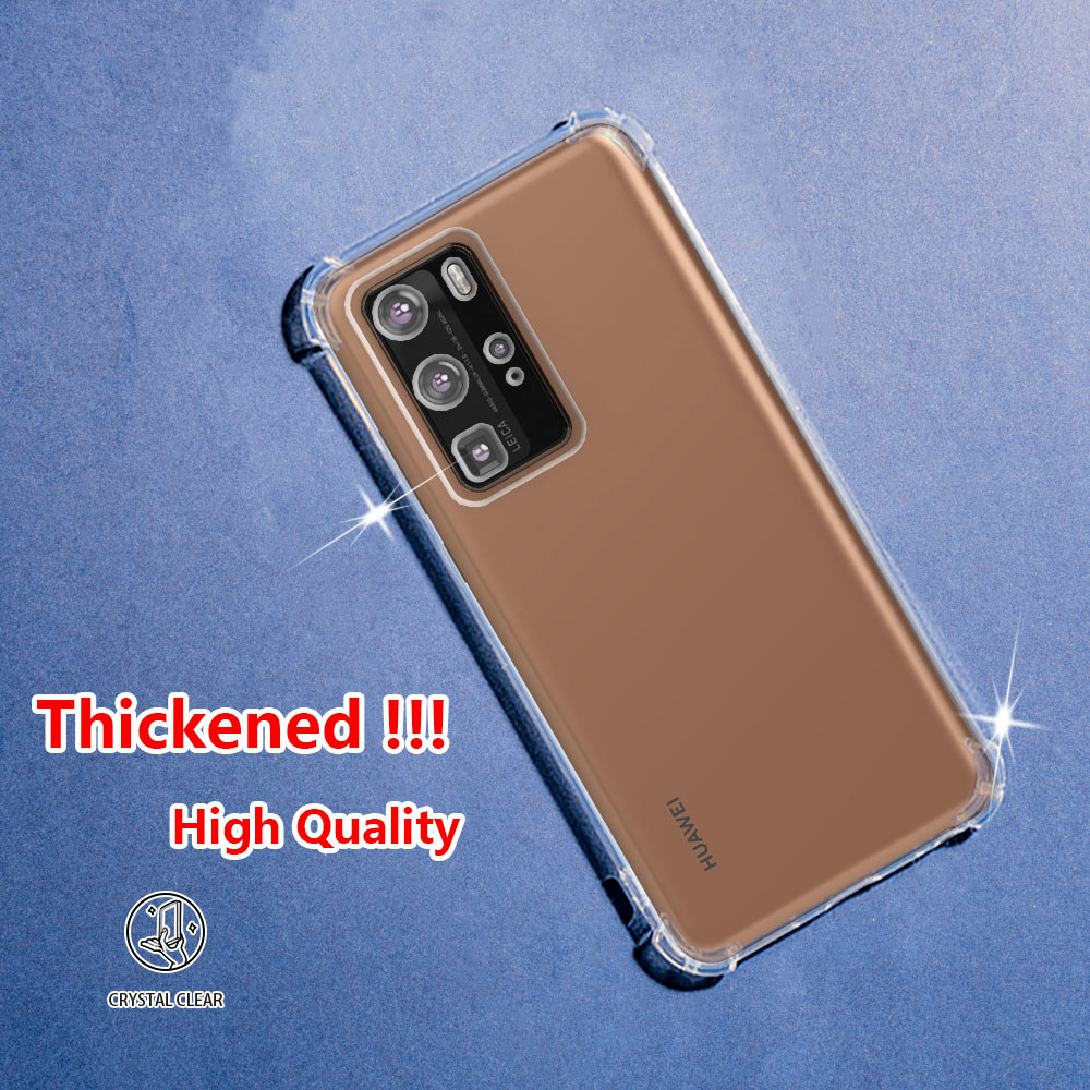 Huawei P40 Pro+ Plus 5G ELS-N39 AN10 NX9 N0 AN00 TN00 AL00 LX4 คริสตัล Clear Jelly Case Air-Guard มุ