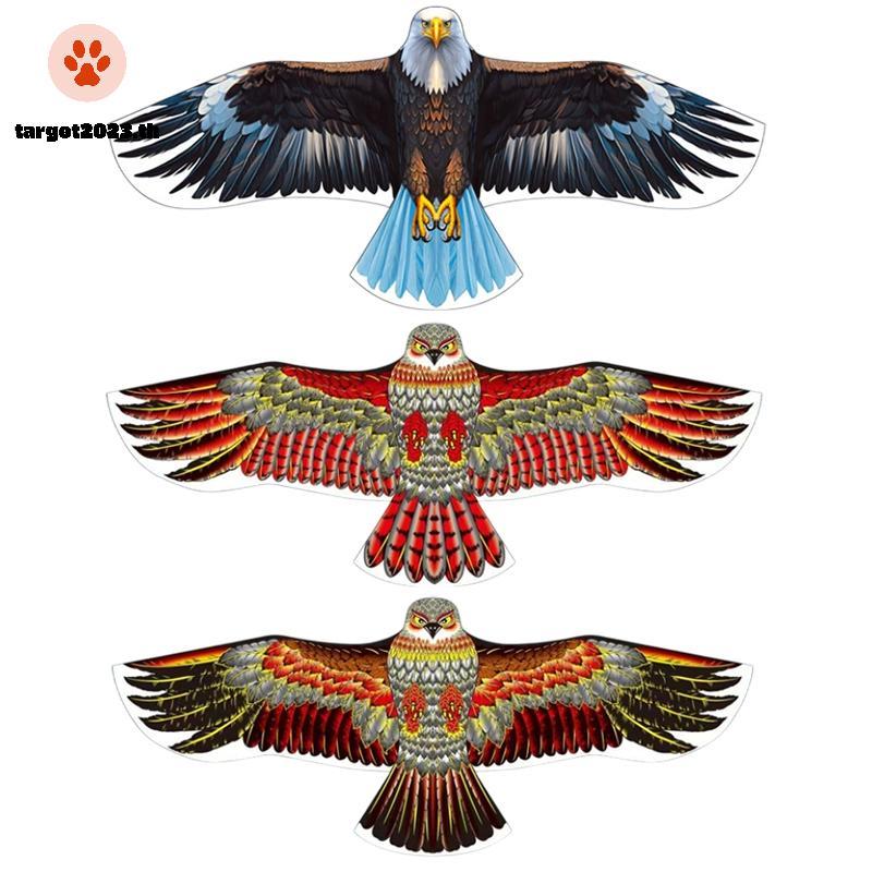 [ARG] 1.6/1.8m Giant Eagle Kite 100m Kite String Flying Bird Kites Outdoor Fun Sports Garden Toys Bi