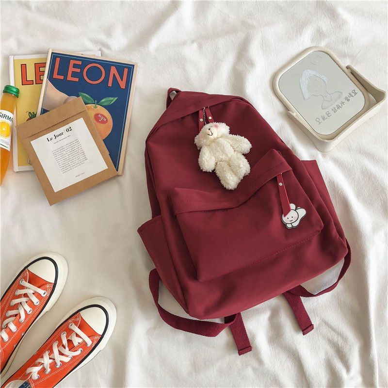 New Muji-style Harajuku backpack for women ins Korean-style high school student large-capacity simpl