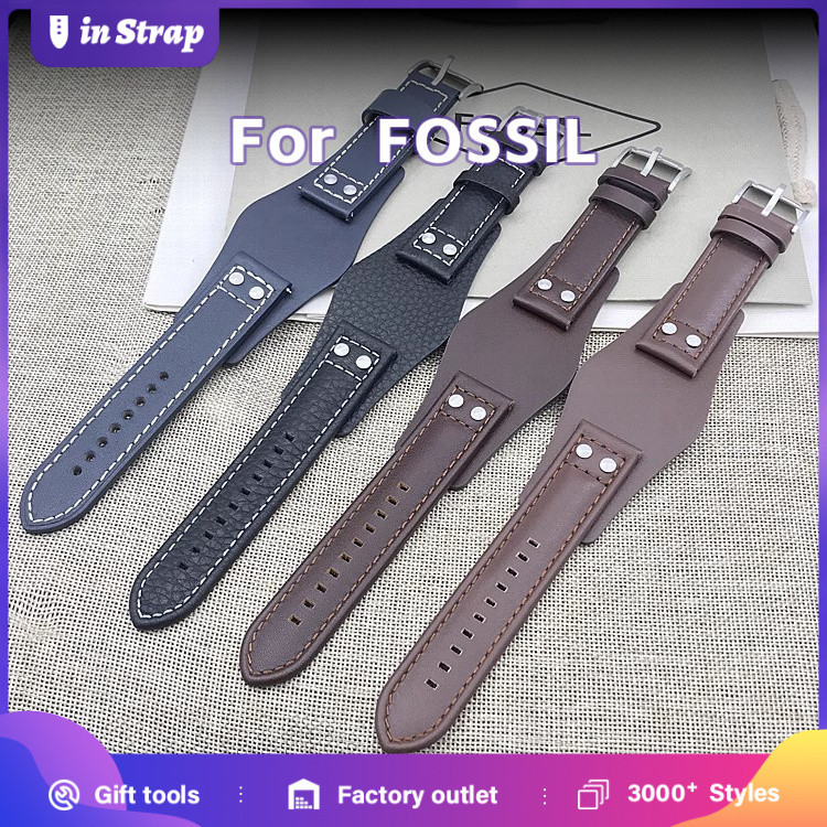 FOSSIL 22 มม.สายนาฬิกาหนังแท้สําหรับ CH2564 CH2565 CH2891 CH3051 |   สายรัดพยุงข้อมือ |   ปรับ&สบาย