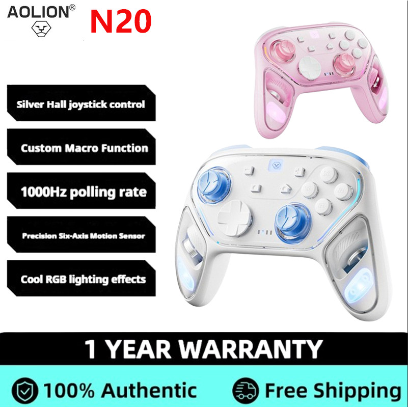 AOLION N20 Gamepad เหมาะสําหรับ Nintendo Switch Xbox ไร้สายบลูทูธ Handle Controller