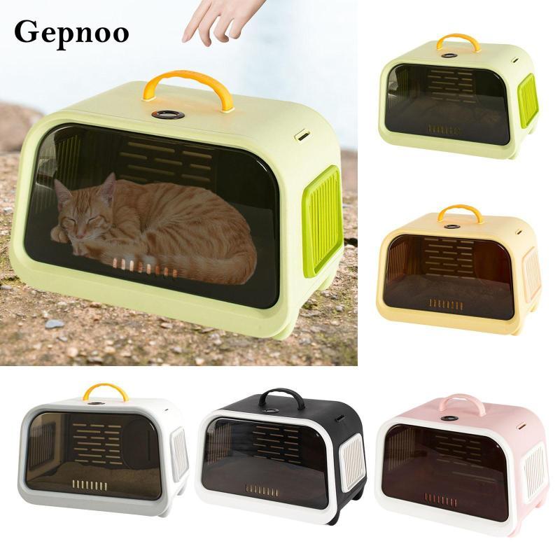 [Gepnoo] Pet Transport Carrier Bag กระเป๋าสะพายโปร่งแสง Cat Carriers Dog Carrier Outdoor Travel Cat 