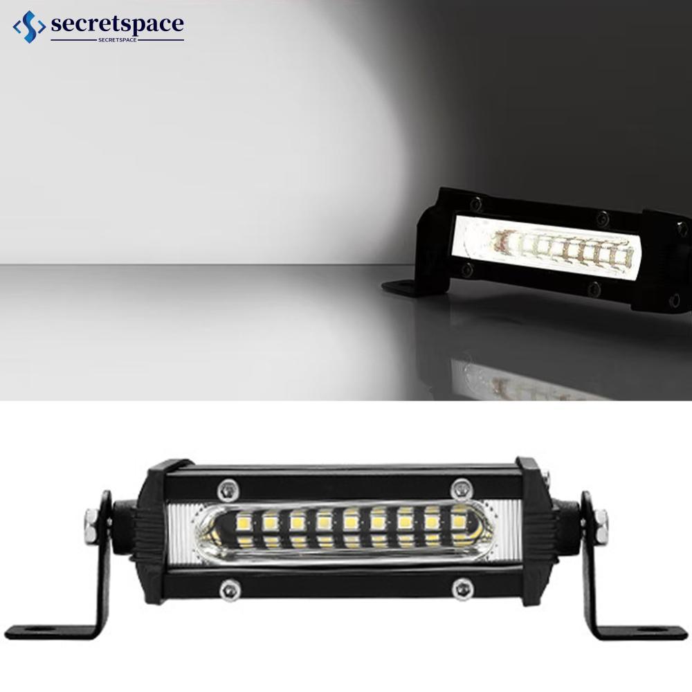 SECRETSPACE รถ Mini LED Work Bar 9led Slim ทํางานขับรถหมอกโคมไฟสําหรับ Moto SUV Offroad UTV 4x4 รถบร