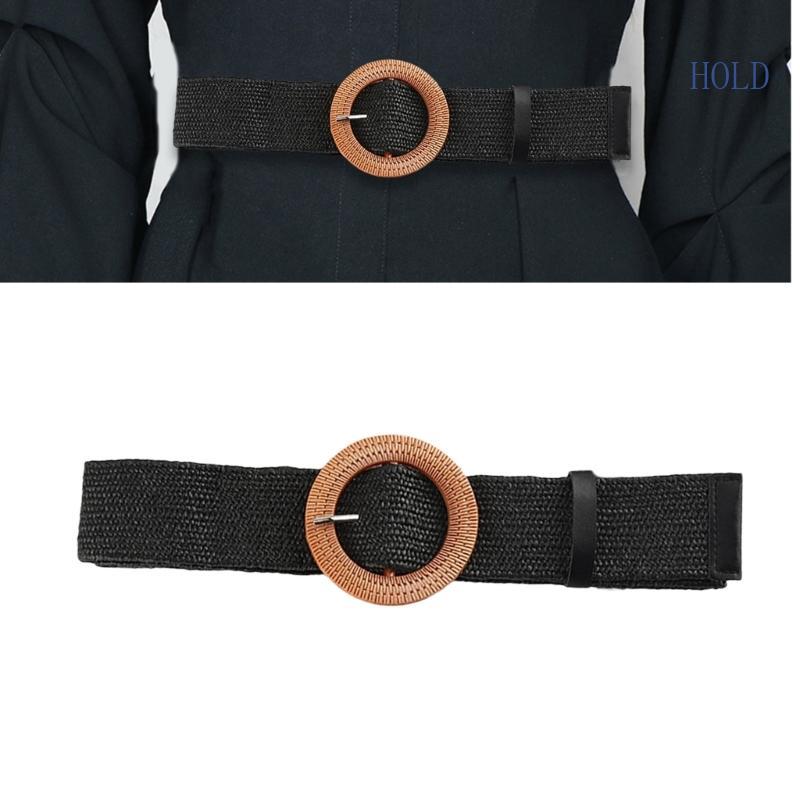 Bohemian Crochet Belt Aesthetic Stretchy Belt Wide Waistband Women Accessories