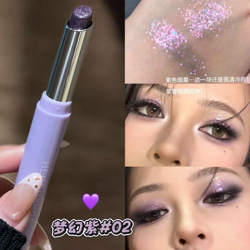ปากกาอายแชโดว์ 6 สี ปากกาเน้นข้อความ วิจิตร ชิมเมอร์ แต่งหน้าควันสีม่วง น้ําเงิน ส้ม เงิน แชมเปญ ไฮไลท์ใต้ตา กระจ่างใส กันน้ํา ติดทน