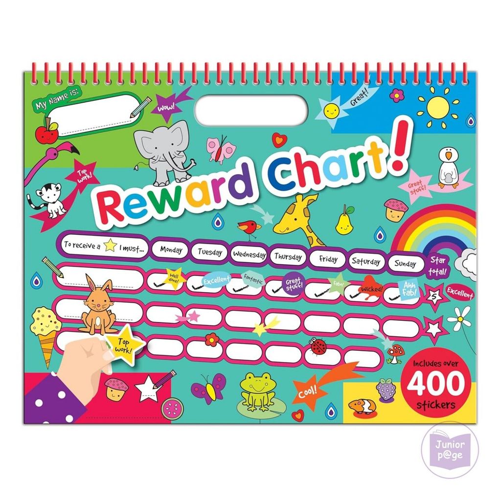 แผนภูมิรางวัล Green รวมสติ๊กเกอร์มากกว่า 400 ดวง (Spiral-bound)(LRC02)