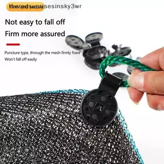(the) 100 ชิ้นผ้าร่มพลาสติกคลิป Sun Shade สุทธิคลิปเรือนกระจกผ้า Fixing Clamps Grommet รั้วตาข่ายตะขอ (TH)