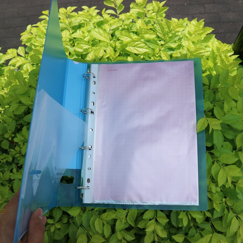จัดส่งฟรี A4D ประเภท 4-Hole Binder โฟลเดอร์ Multi-Layer โปร่งใสใส่ข้อมูลหนังสือ 60-Page โฟลเดอร์ 40-