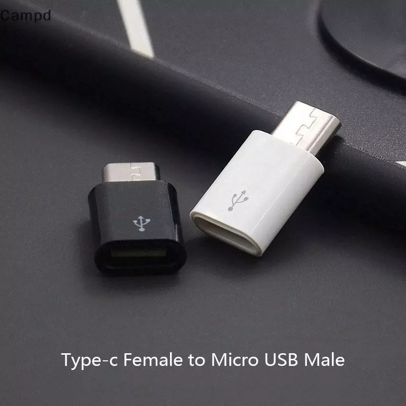 หัวแปลง Type-C ตัวเมีย เป็น Micro USB ตัวผู้ อะแดปเตอร์ชาร์จและโอนข้อมูล อุปกรณ์เสริม สำหรับโทรศัพท์แท็บเล็ต Android