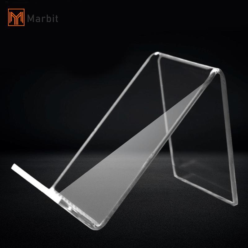 Marbit ผู้ถือโทรศัพท์มือถือโปร่งใสอะคริลิคขาตั้งจอแสดงผล Ra สําหรับโทรศัพท์มือถือสําหรับ Samsung Huawei Xiaomi iphone null