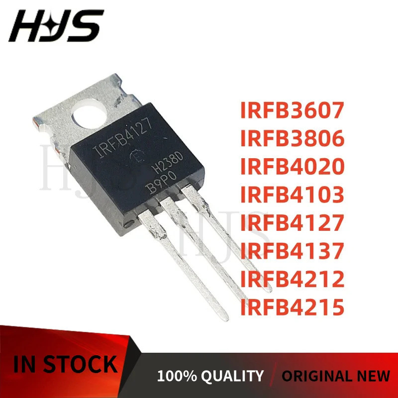 10/ชิ้น IRFB3607 3607 IRFB3806 3806 IRFB4020 4020 IRFB4103 4103 IRFB4127 4127 IRFB4137 4137 IRFB4212