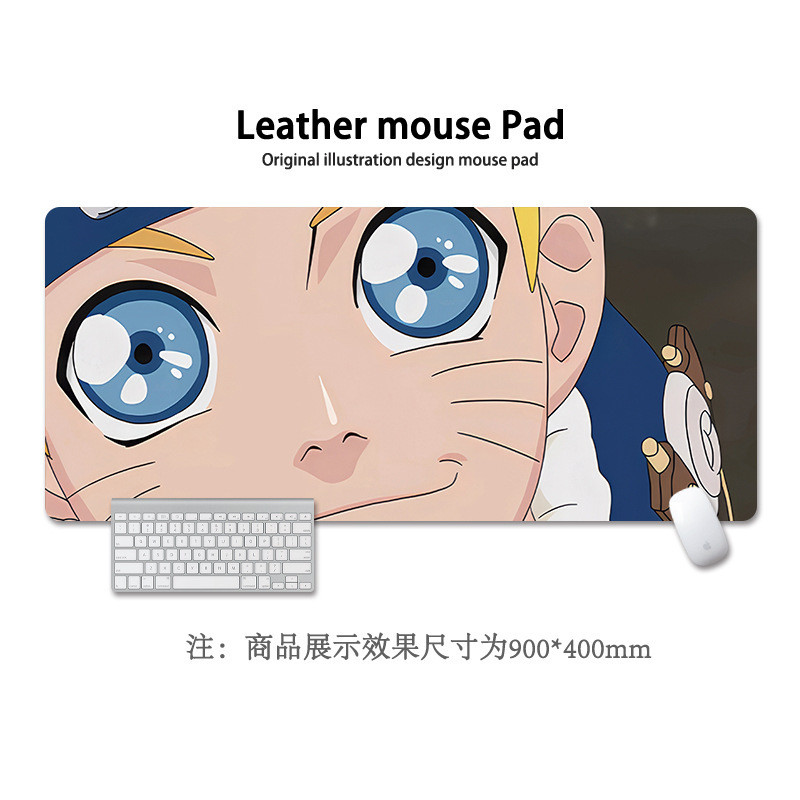 Anime Naruto Mouse Pad Naruto Sasuke Kakashi Oversized Thickened Muye Village Boys Computer Desk Pad