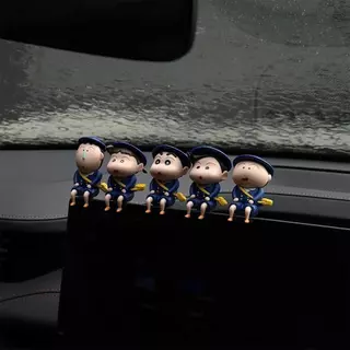 พร้อมส่ง ชุดนักเรียน Crayon Shin-Chan ของเล่นรูปเครื่องประดับ diy Kasukabe Friends ท่านั่ง