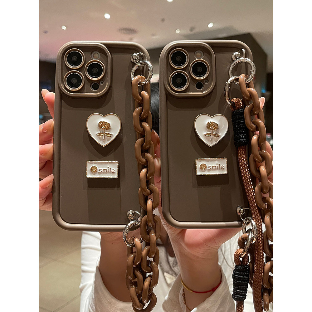 Simple Desert Gold เหมาะสําหรับ oppoReno9/10 เคสโทรศัพท์ K11 Crossbody findx6 Love reno6/7/8 แบบพกพา