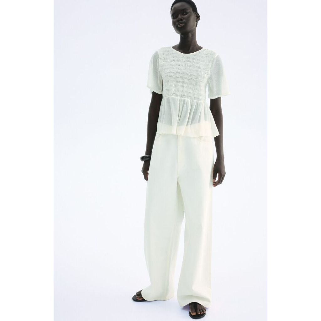 H&M بلوزة نسائية منفوخة بسموك — صورة 8