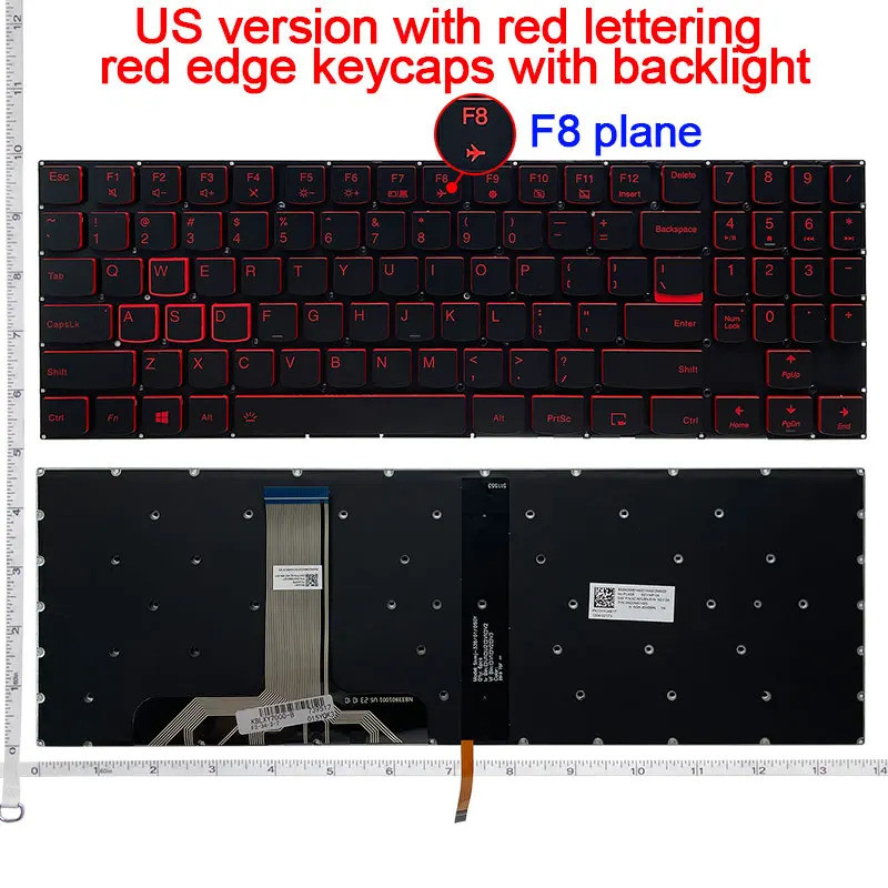 แป้นพิมพ์แล็ปท็อปสําหรับ Lenovo Y7000 2018 2019 Y540-15 Y540-15IRH Y545-15ICH Y730 Y740-14 Y530-15/Y