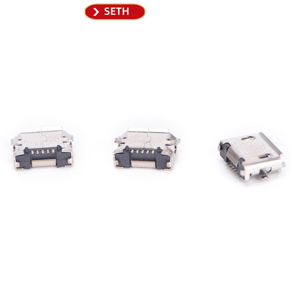 SETH 10pcs Micro USB 5pin B ประเภทหญิงสําหรับ Connector 5 pin ชาร์จ Soet Vary