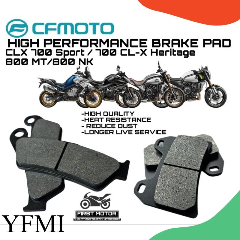 ผ้าเบรค CFMOTO 800NK 800 NK/800MT 800 MT/700CLX 700 CLX SPORT/700CLX 700 CLX HERITAGE HIGH PERFORMAN